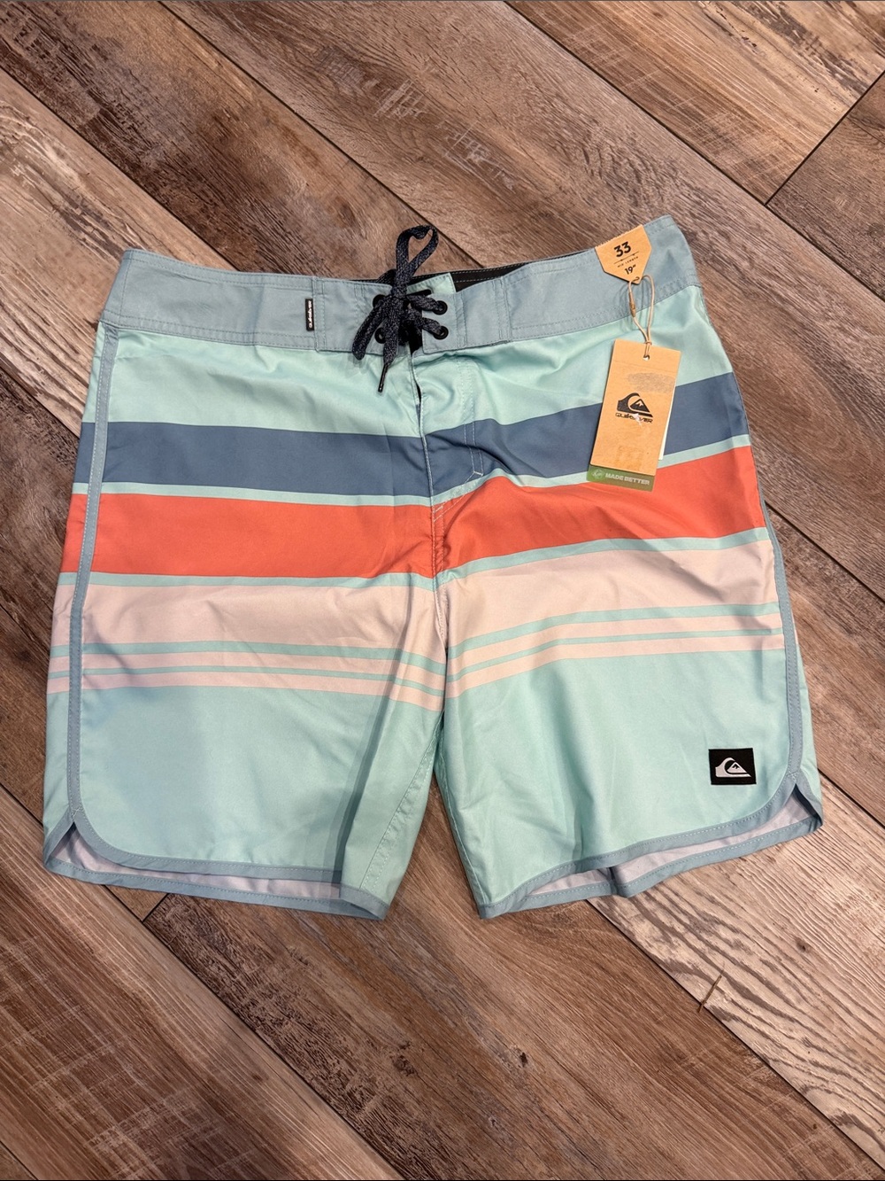 Quiksilver Men's Mint Stripe Boardshorts